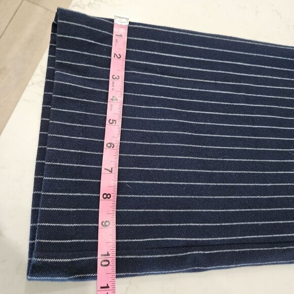 Abercrombie & Fitch Sloane Wide Leg Pants Size Small Navy White Striped Preppy - Picture 11 of 11